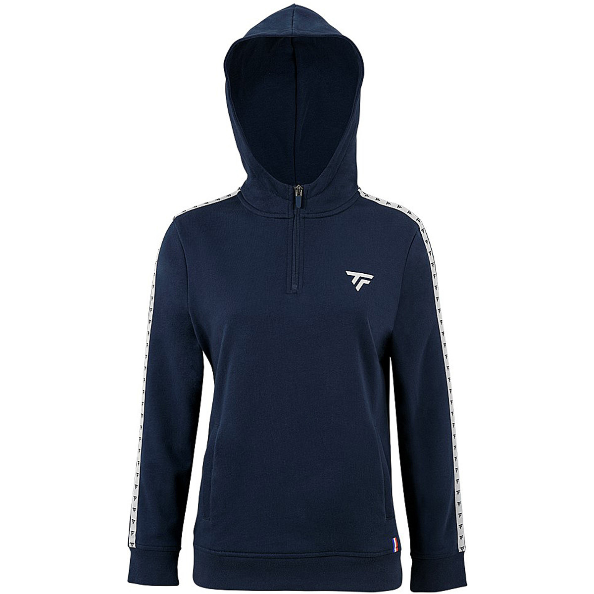 FELPA TECNIFIBRE DONNA 1/ ZIP CON CAPPUCCIO