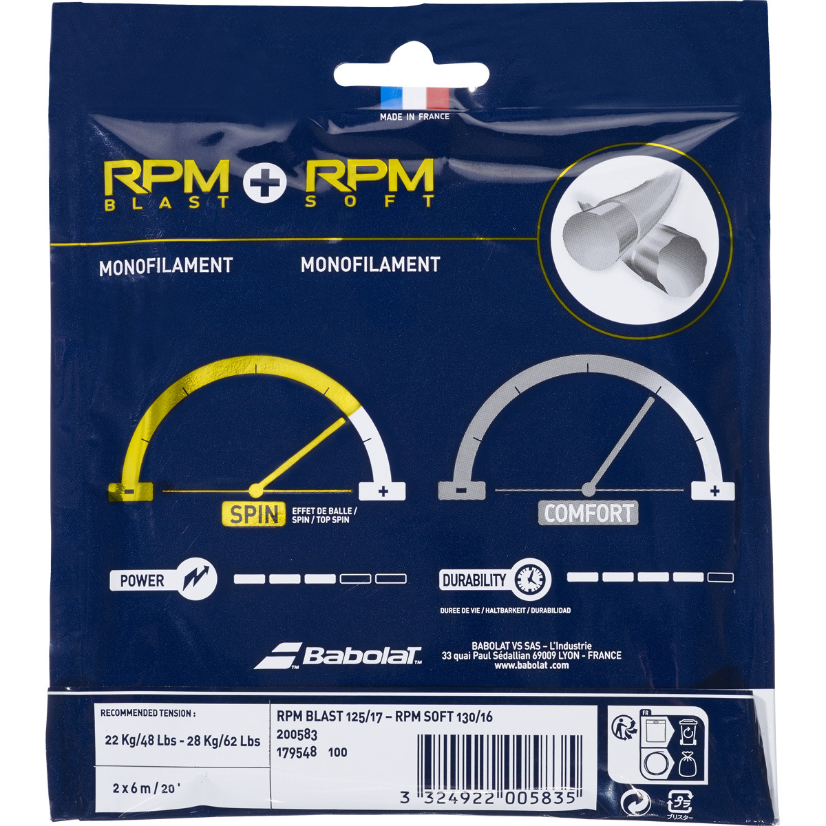 Babolat rpm blast tensione consigliata online