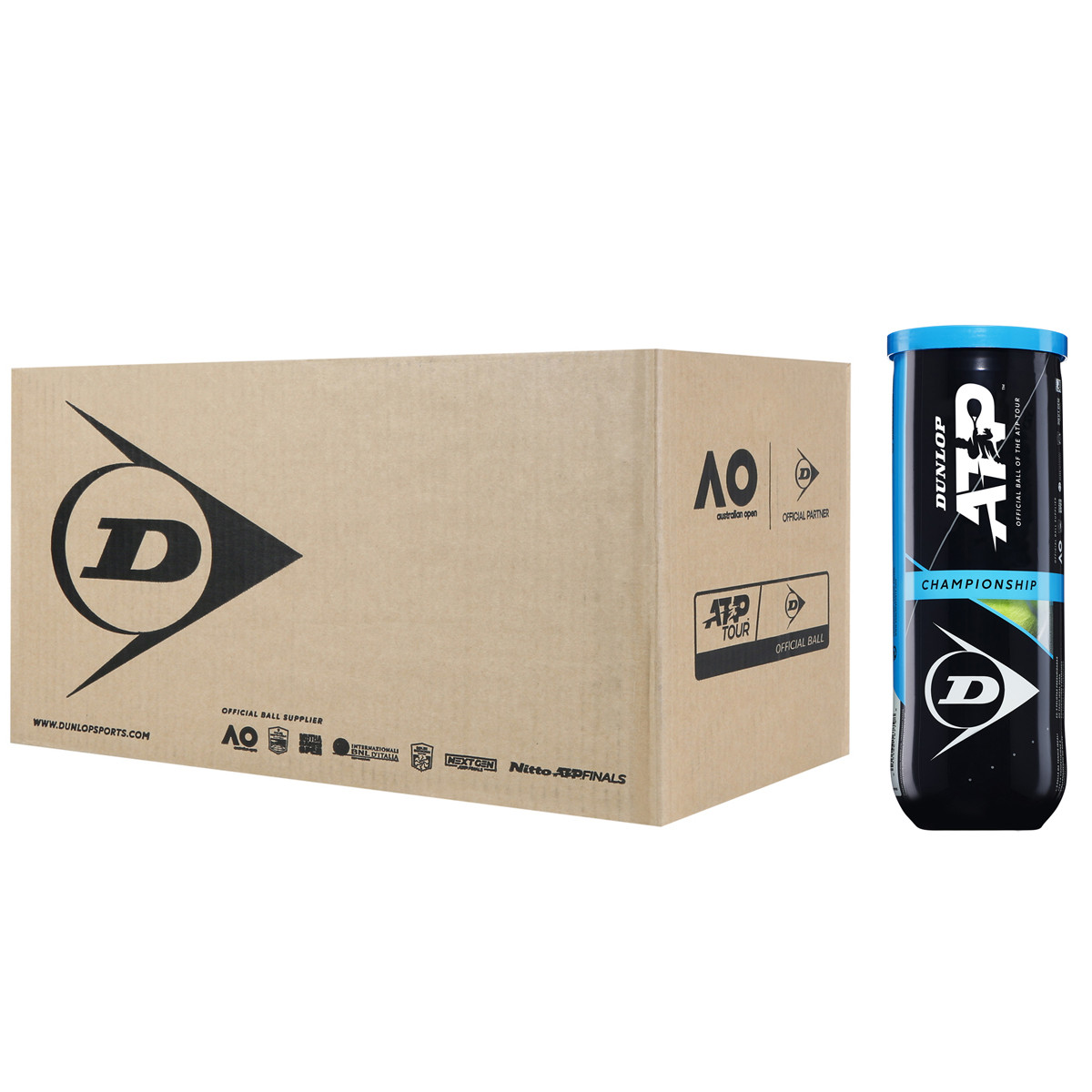 CARTONE DA 24 TUBI DI 3 PALLINE DUNLOP ATP CHAMPIONSHIP