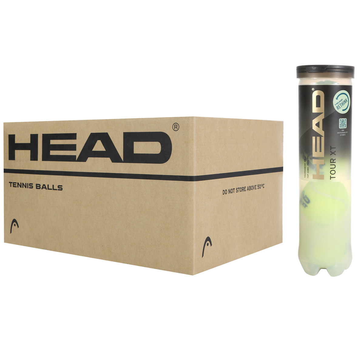 SCATOLA DI 18 TUBI DI 4 PALLINE HEAD TOUR XT