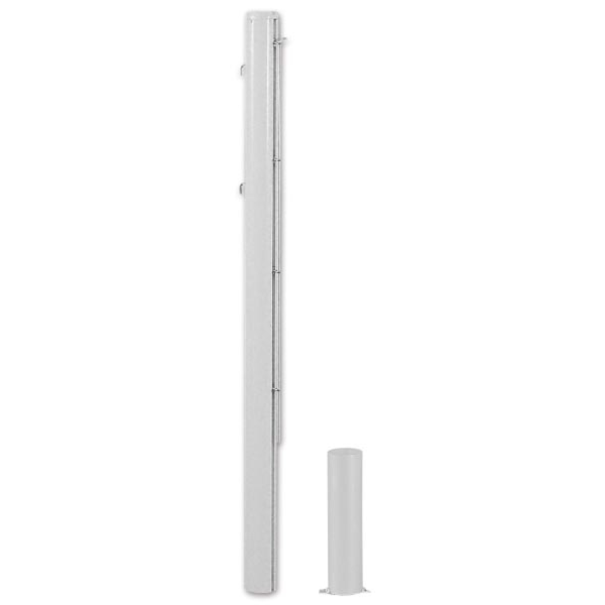 PAIO DI PALI IN ALLUMINIO SEZIONE TONDA 83MM