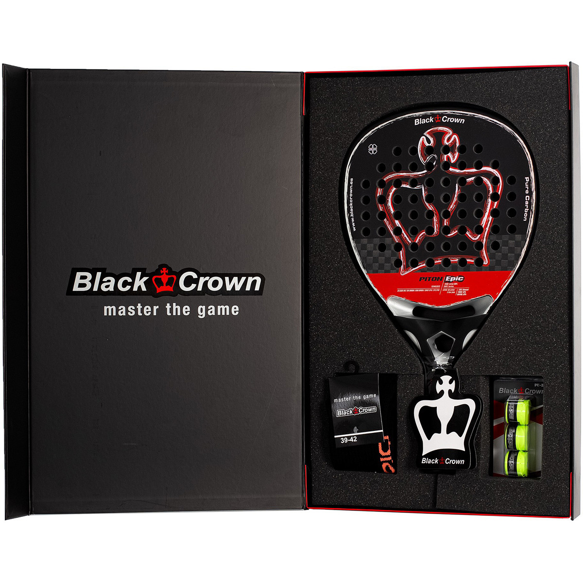 RACCHETTA DA PADEL BLACK CROWN PITON EPIC