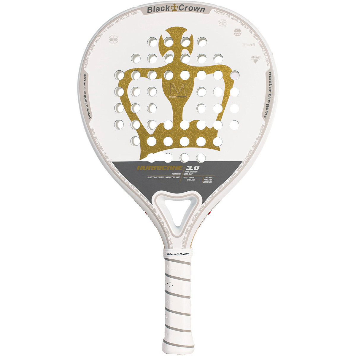 RACCHETTA DA PADEL BLACK CROWN HURRICANE 3.0