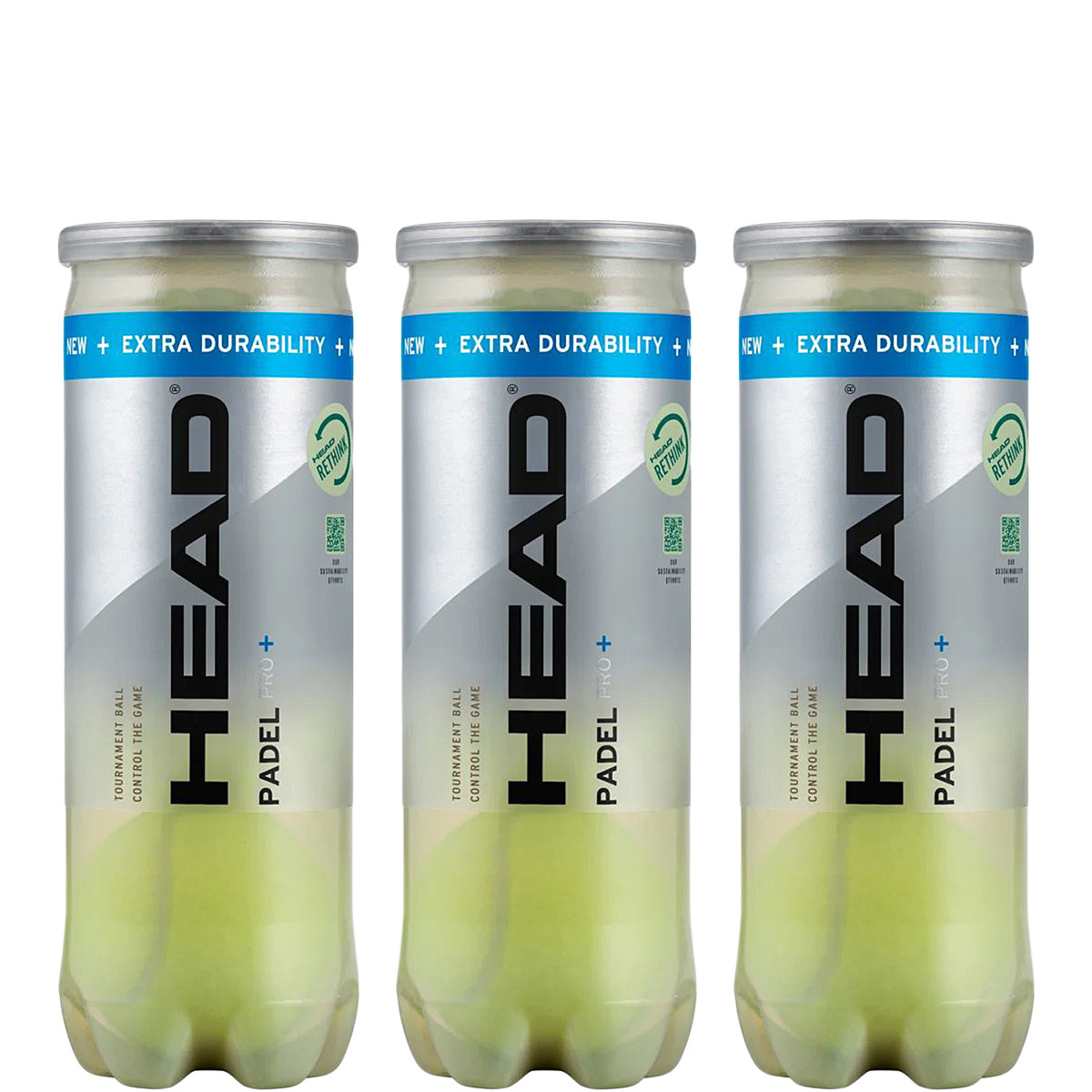 CONFEZIONE DA 3 PALLINE HEAD PADEL PRO