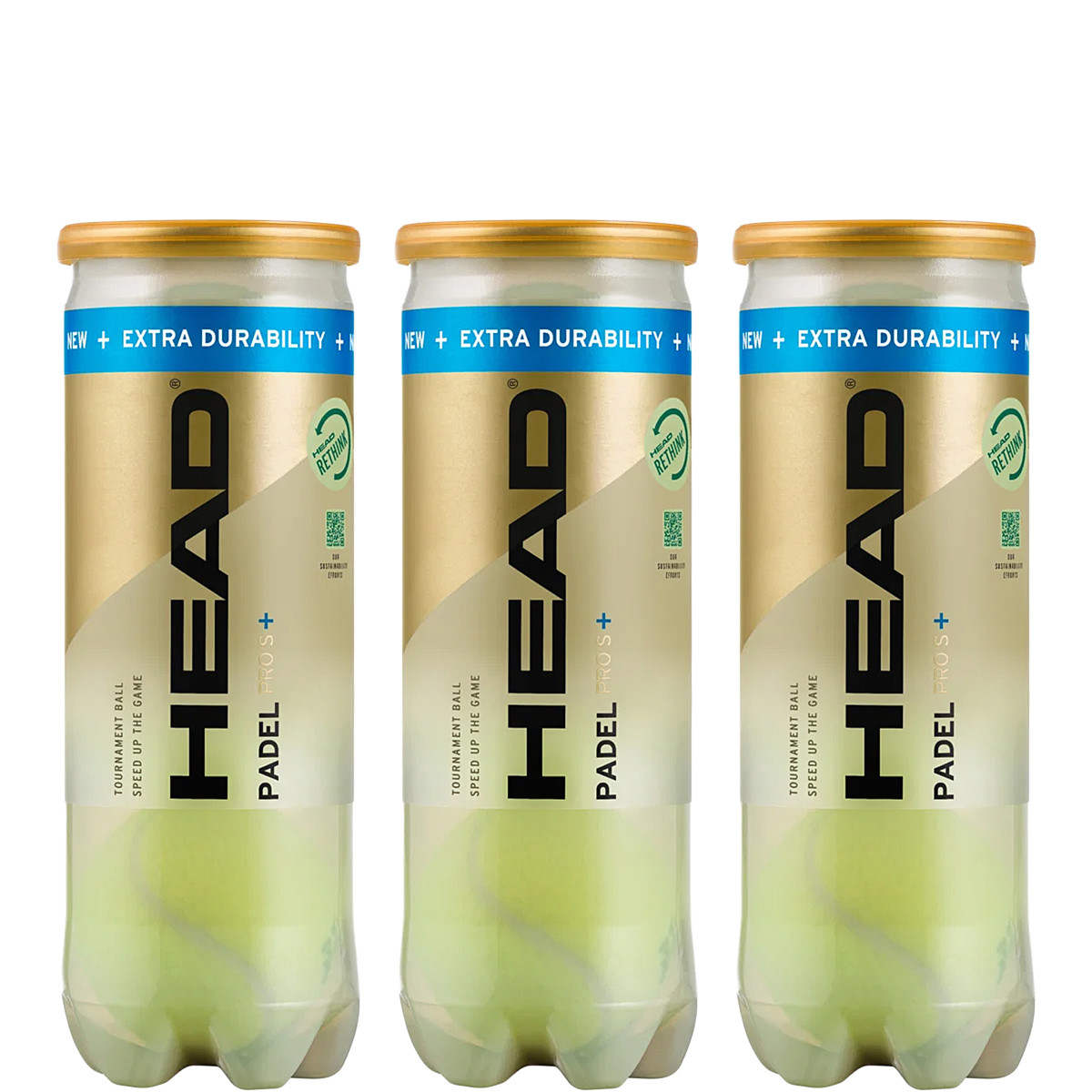 CONFEZIONE DA 3 PALLINE HEAD PADEL PRO