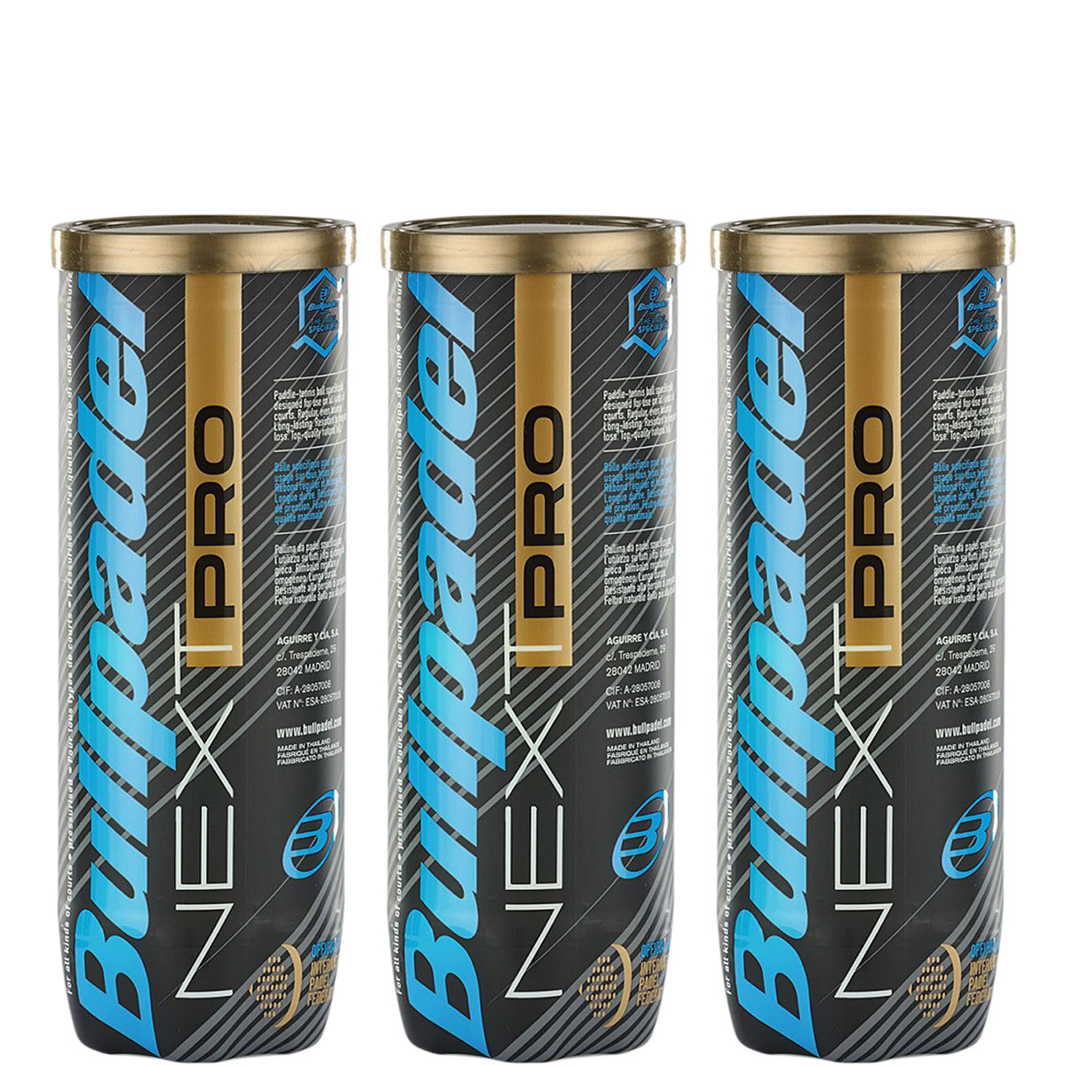 CONFEZIONE DA 3 PALLINE HEAD PADEL PRO