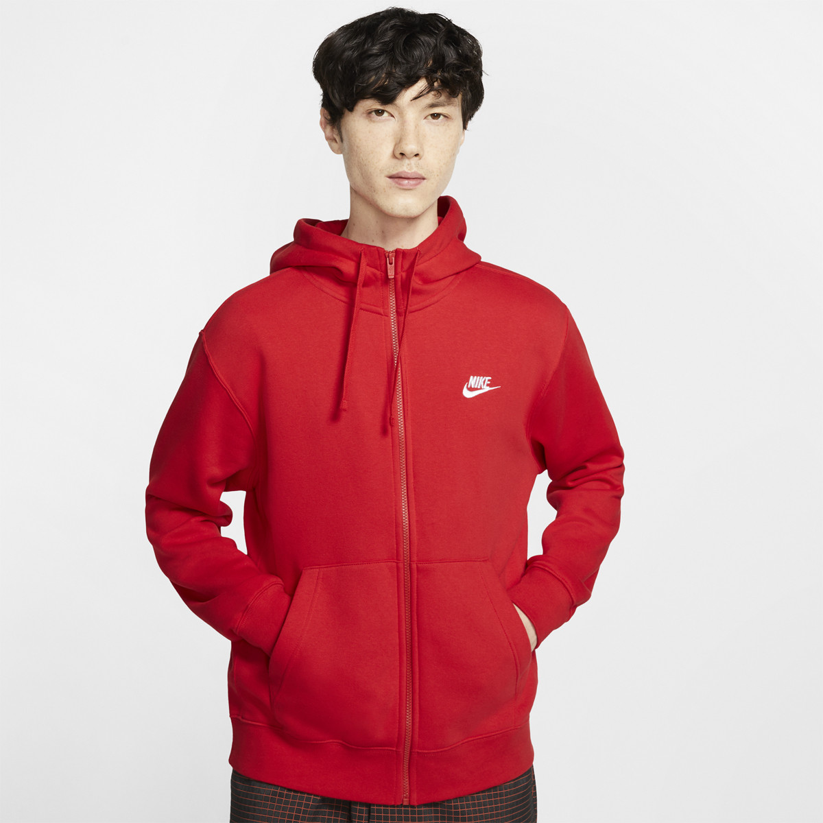 Nike felpa uomo rosso new arrivals