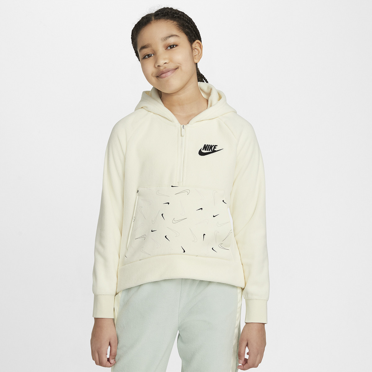 GIACCA NIKE JUNIOR BAMBINA CLUB FLEECE CON CAPPUCCIO NIKE