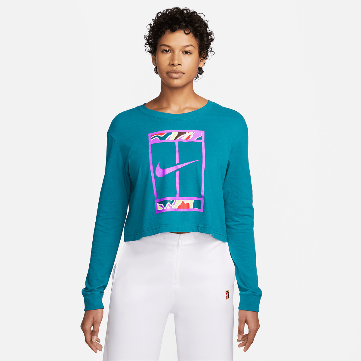 MAGLIETTA NIKE DONNA COURT DRI FIT SLAM MANICHE LUNGHE NIKE