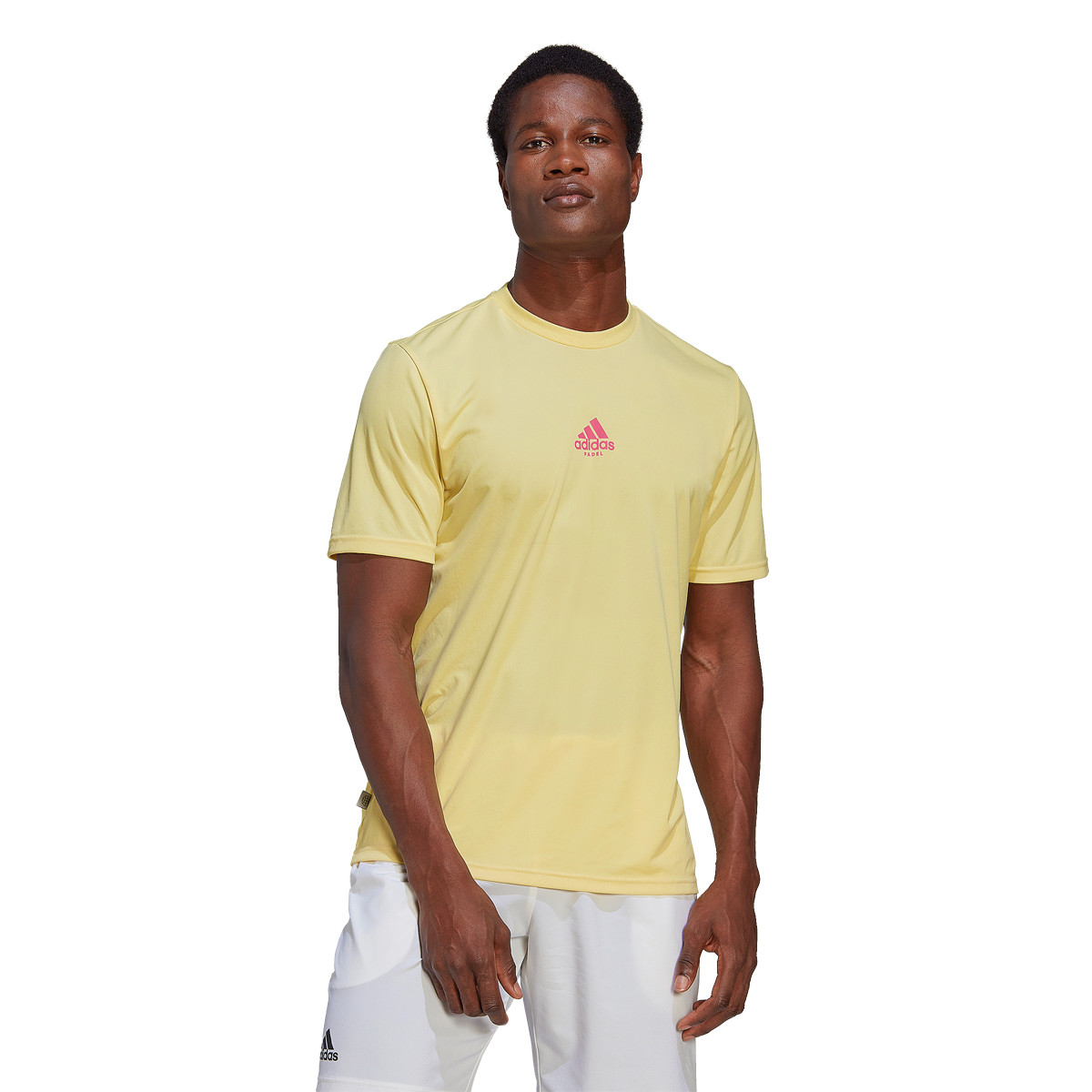 Adidas maglietta top uomo giallo