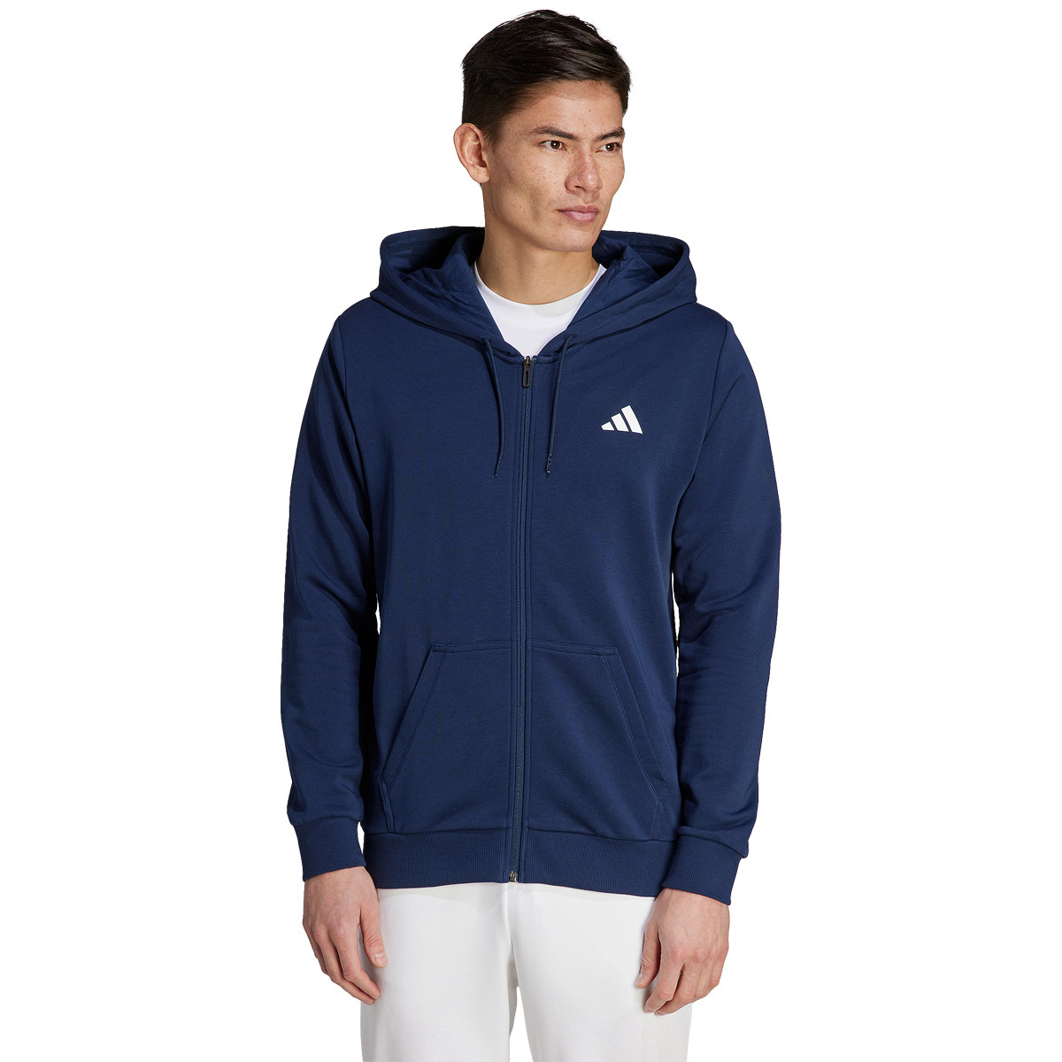 Felpa adidas blu con cappuccio store