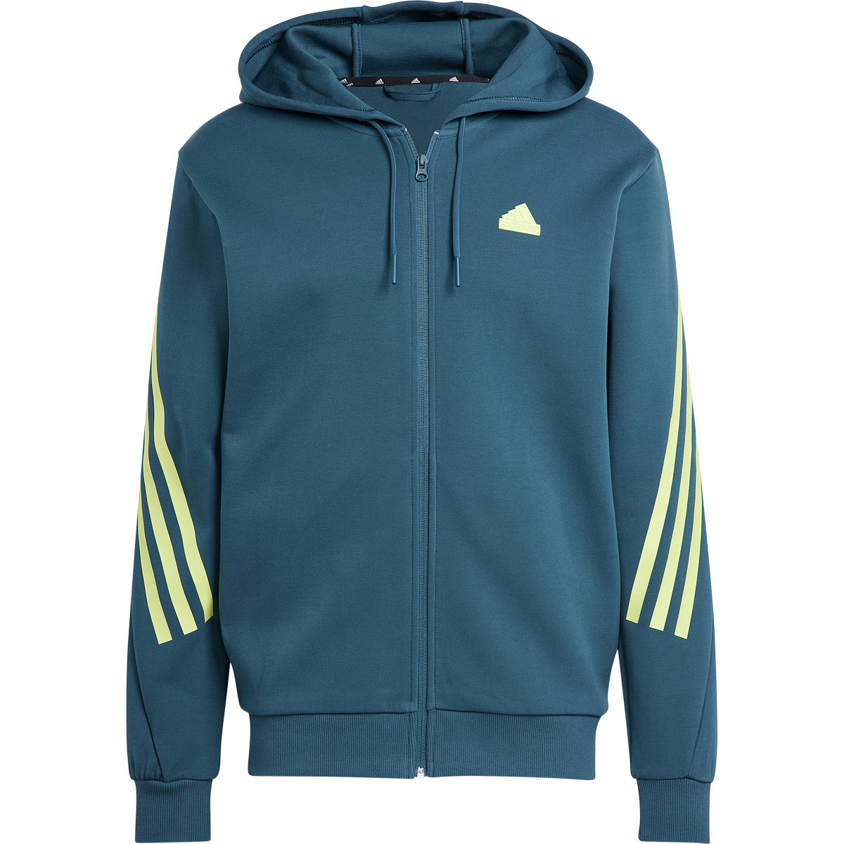 FELPA ADIDAS 3 STRISCE FULL ZIP CON CAPPUCCIO ADIDAS Uomo Abbigliamento Tennispro