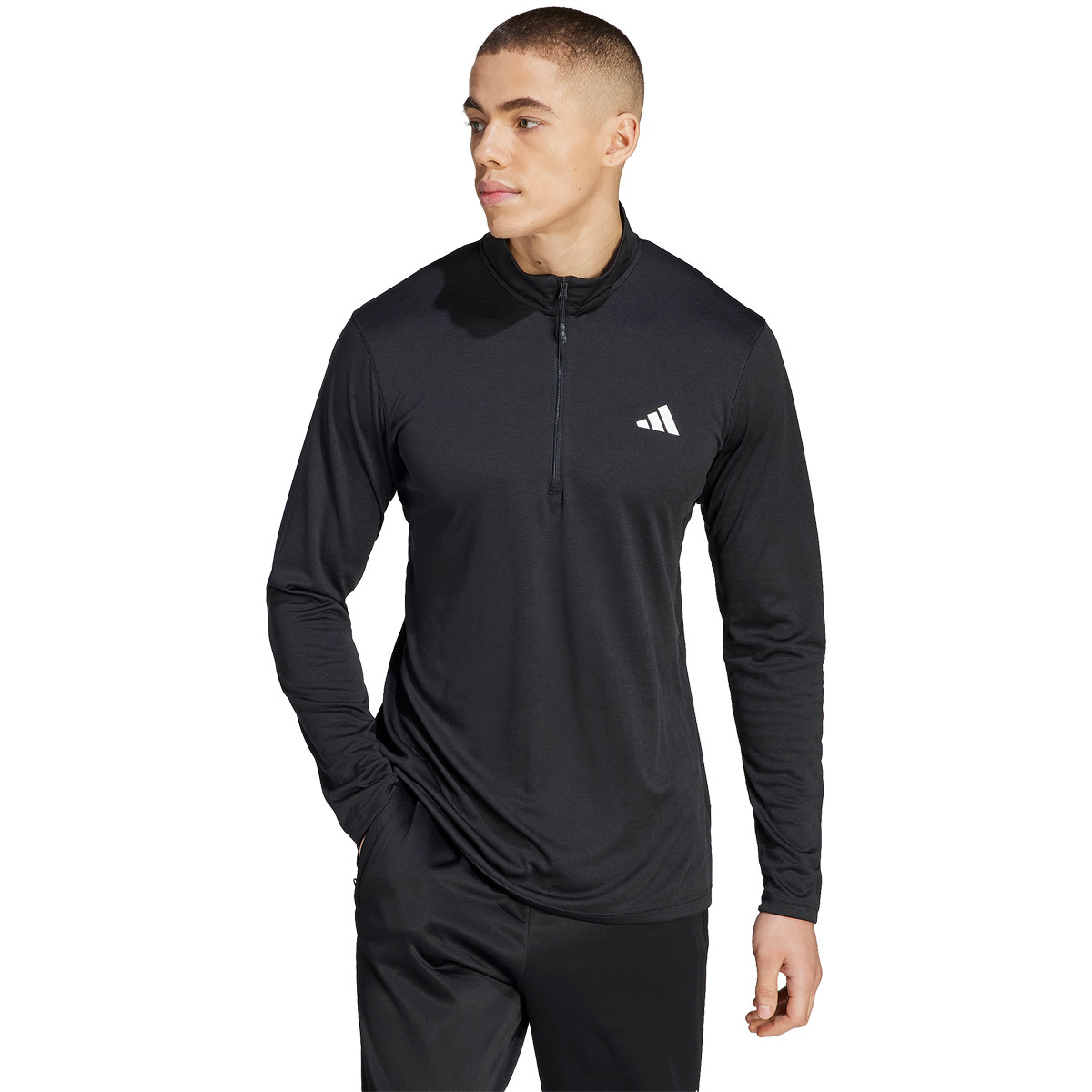 FELPA ADIDAS TRAINING ESSENTIALS 1 4 ZIP ADIDAS Uomo Abbigliamento Tennispro