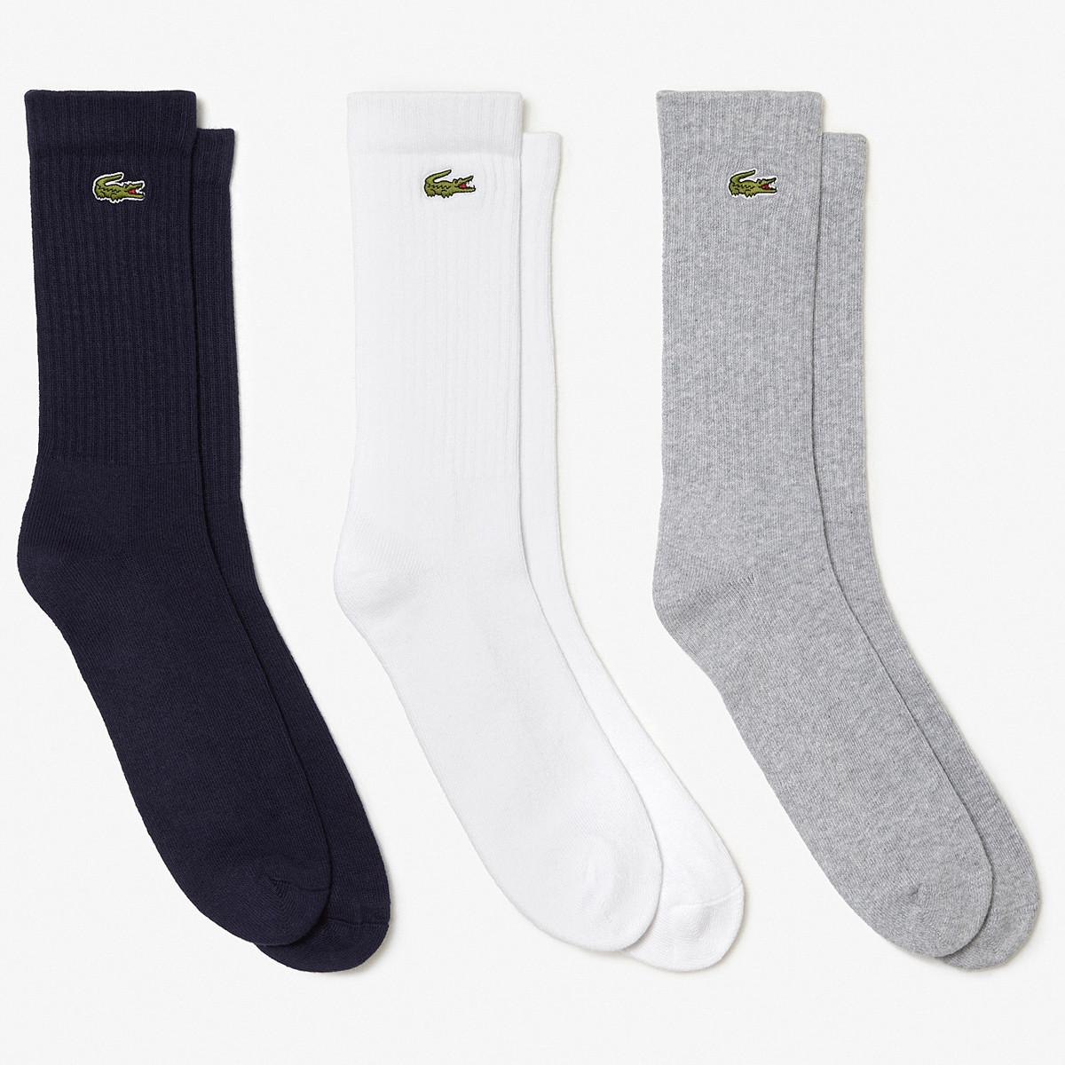 3 PAIA DI CALZINI LACOSTE ATHLETE (MID)