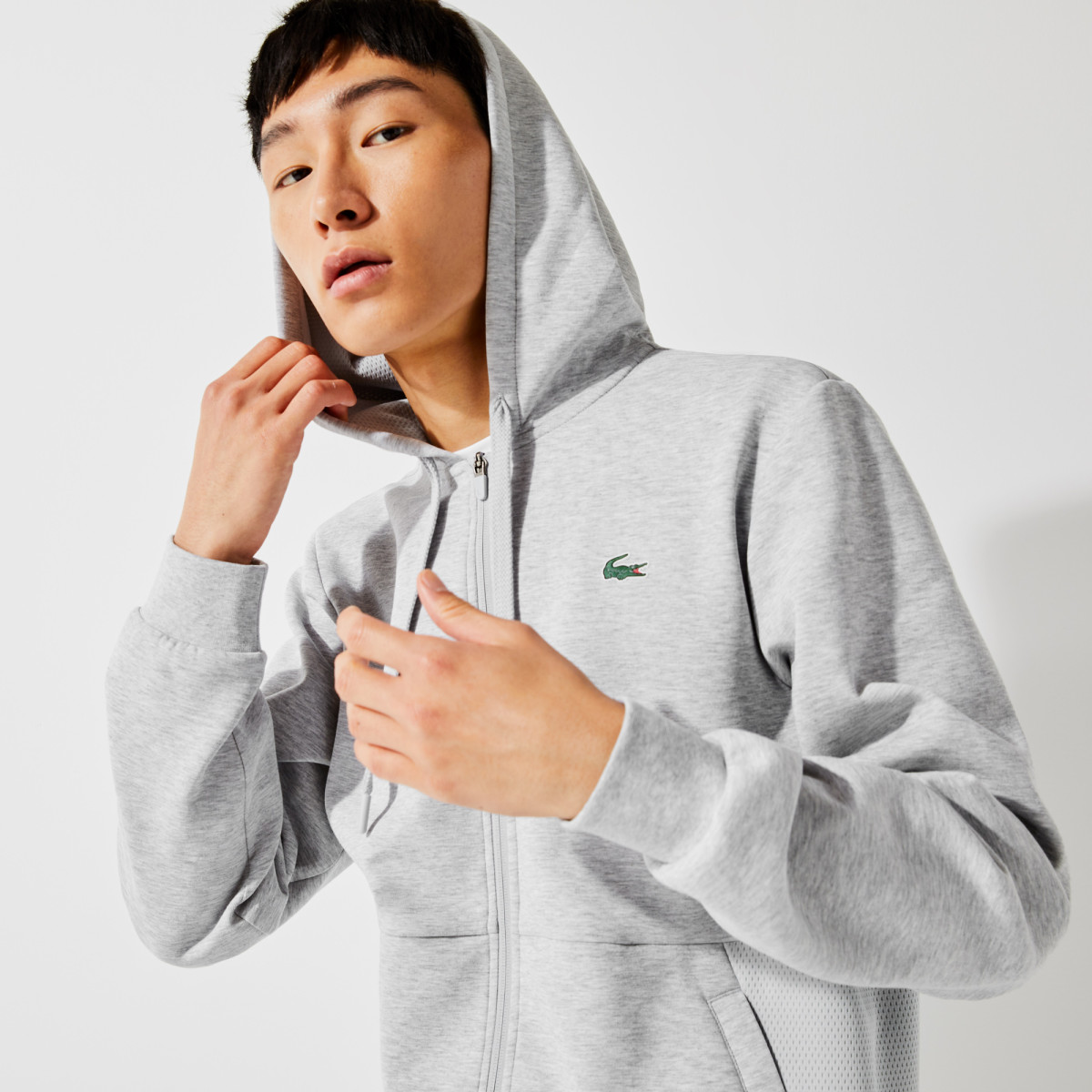 Felpa lacoste clearance cappuccio