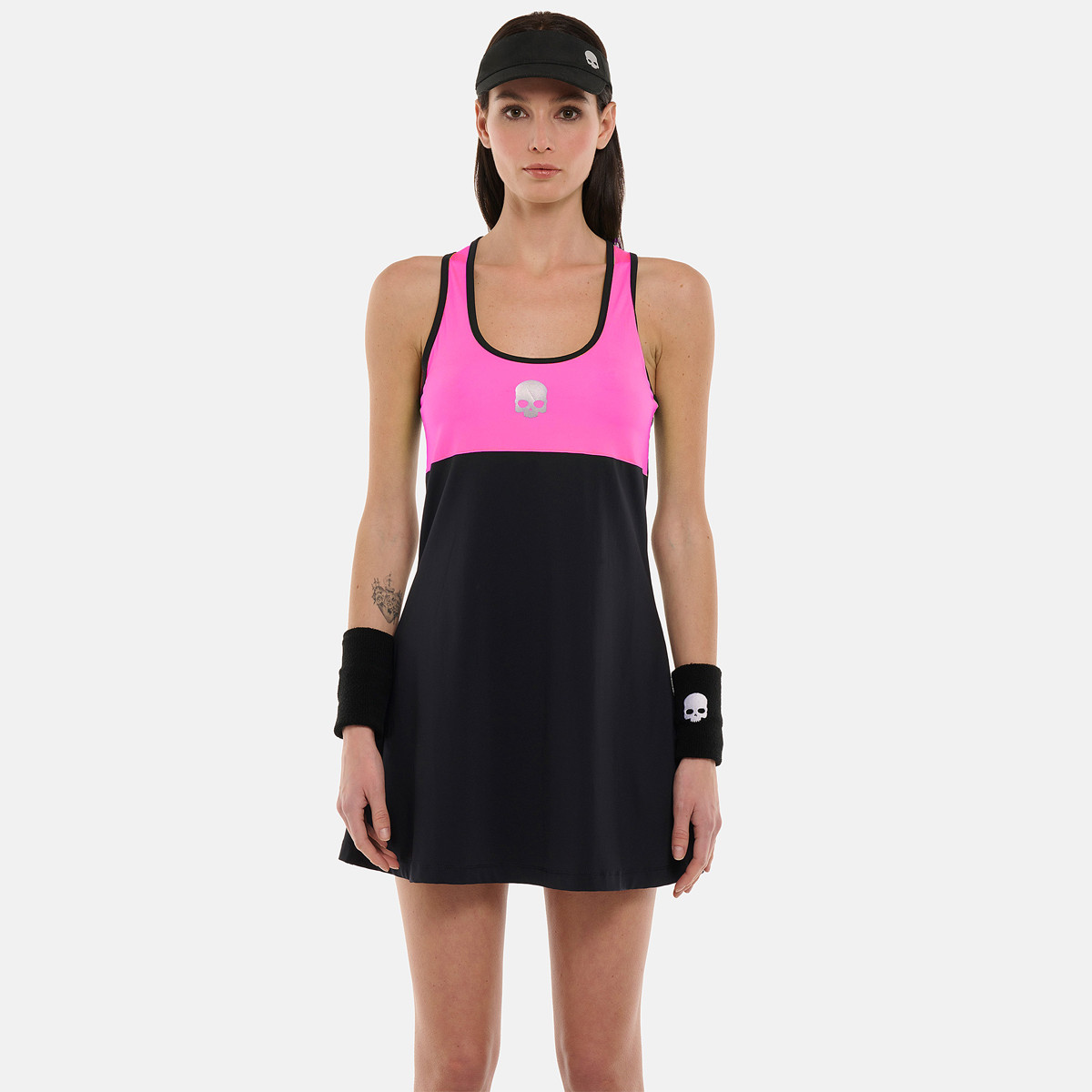 ABITO TECNICO DONNA A BLOCCHI DI COLORE ALL'IDROGENO