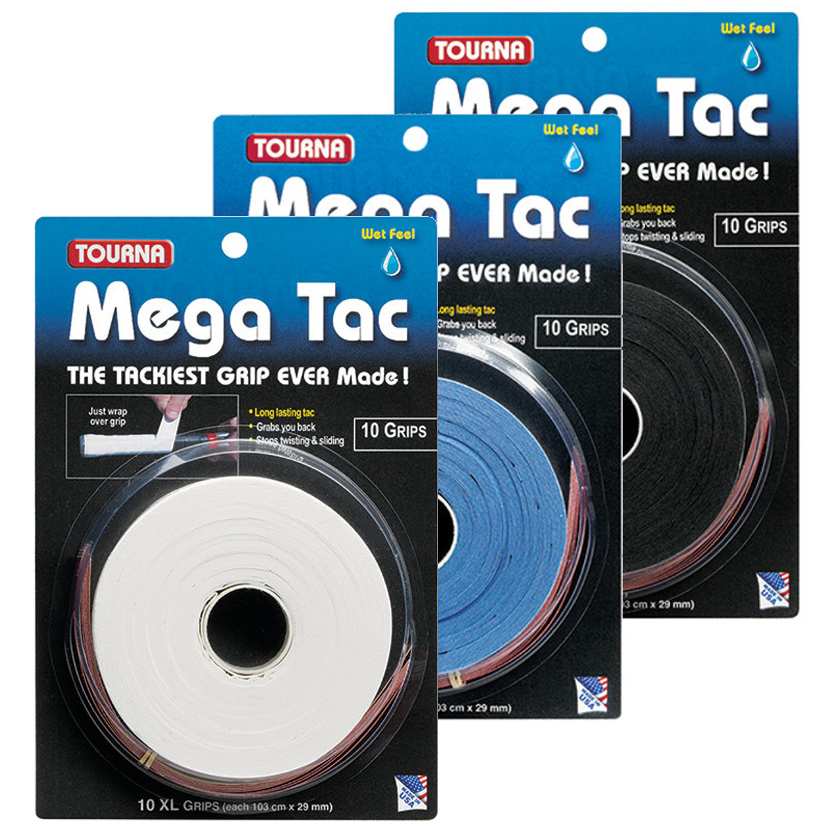 10 OVERGRIP TOURNA MEGATAC
