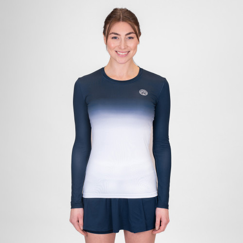 MAGLIETTA  DONNA CREW GRADIANT MANICHE LUNGHE 